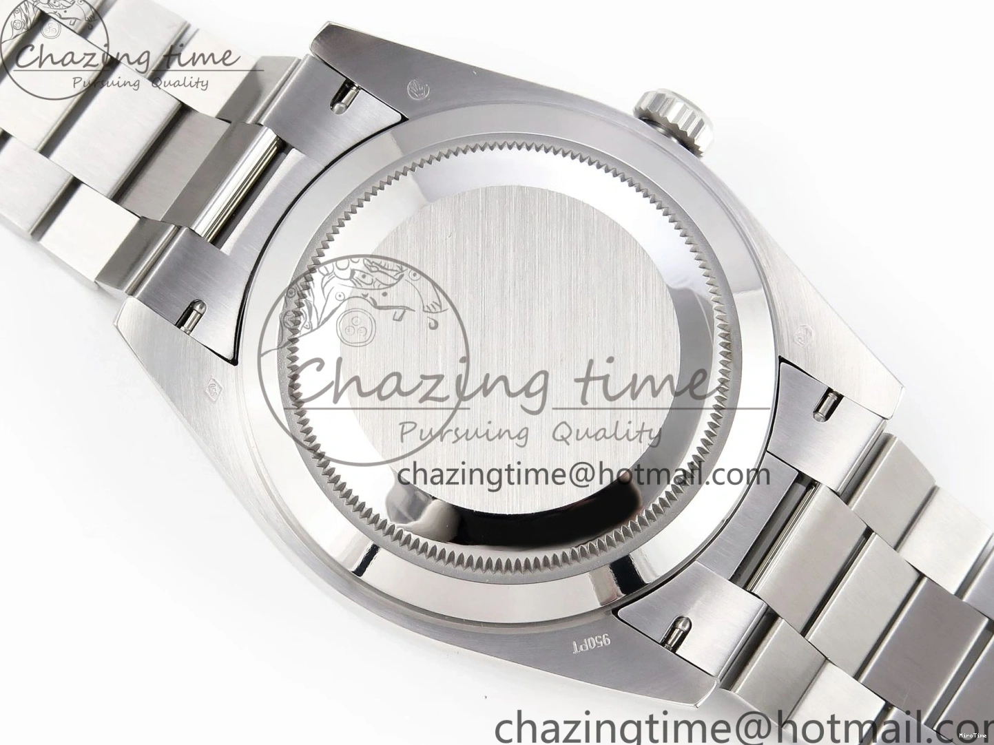 MiroTime 0328 ComfortFit DayDate 40 SS GSF Gain Weight Gray Stick Dial on President Bracelet A 1927